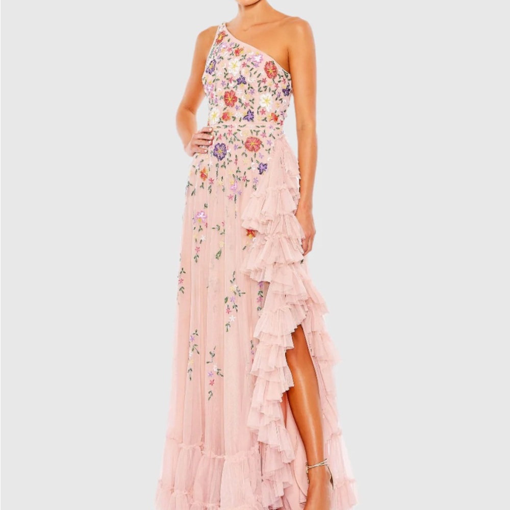✔️#29 BNWT MAC DUGGAL
Embellished One Shoulder Asymmetrical Hem Dress 9164 - Picture 1 of 10